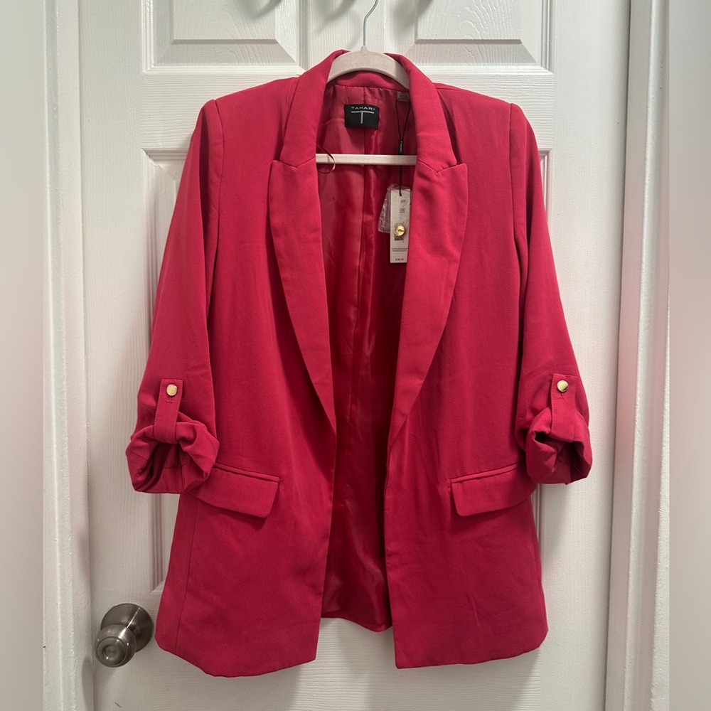 Tahari Women's Jacket Fuscia